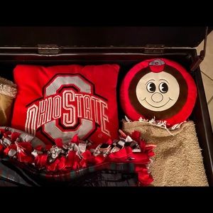 Ohio state Buckeyes pillows